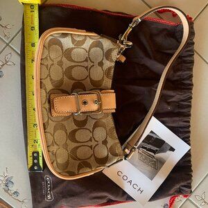 OG Classic Coach Bag w/Monogram and Buckle